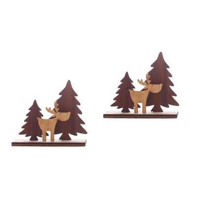 

Tailored Wooden Mini Christmas Tree Desktop Ornaments Merry Christmas Party Decor