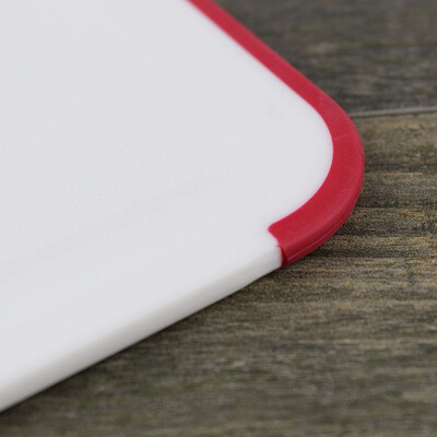

Table Tennis Shaped PP Chopping Board Anti-slip Handle TPE Edge Portable Food Cutting Board Mat