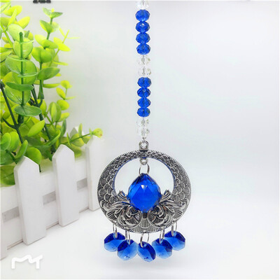 

Toponeto Vintage Clear Crystal Ball Suncatcher Prisms Pendant Hanging Car Decor Gift