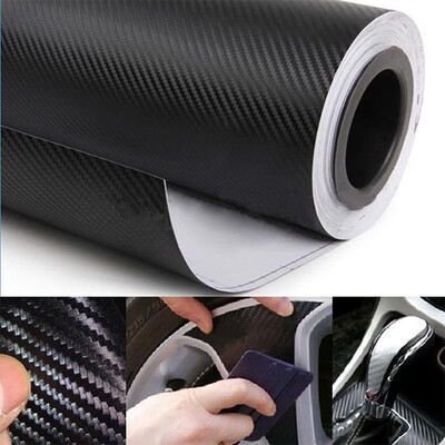 

12730cm 3D Carbon Fiber Fibre Vinyl Wrap Film Sheet Decal Sticker Laptop Car
