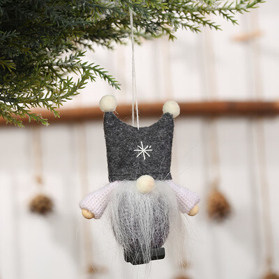 

Christmas Faceless Gnome Santa Xmas Tree Hanging Ornament Doll Holiday Decor Hot