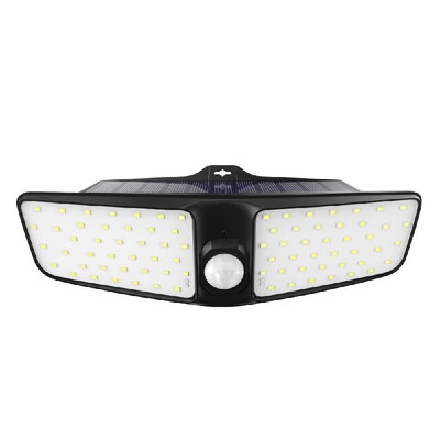

80 LEDs Solar Wall Light PIR Motion Sensor & Lighting Sensor Two-Sided Illumination Wireless Home Securitys Lights IP65 Water-resi