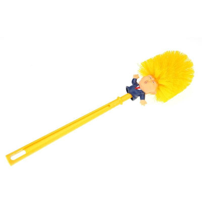 

Novelty Plastic Trump Toilet Brush with Base Bath Nightstool Sink Cleaner