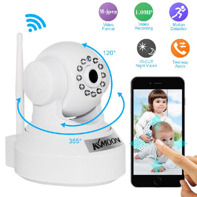 

KKmoon® 10MP Camera PnP P2P Pan Tilt IR WiFi Wireless Network IP Webcam