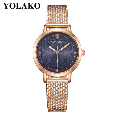 

YOLAKO Watch Ultra Thin Plastic Leather Watch Fashion Women Dress Watch Casual Ladies Quartz Wristwatches Relogio Feminino 533
