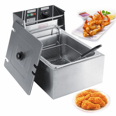 

Greensen 6L Stainless Steel Electric Deep Fryer with Basket for Commercial & Home Use 220-240V EU Plug