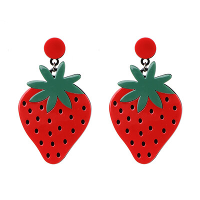 

2019 New Arrival Summer Style Handmade Seed Beads Fruit Lemon Drop Earrings Personality Watermelon Earrings For Woman Party Gift