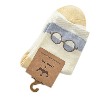 

5 Pairs Baby Middle Tube Cartoon Printing Cotton Socks Toddler Moistureproof Daily Socks