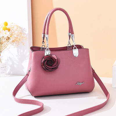 

New temperament casual flower handbags wild basic flower flower shoulder bag shoulder bag mother bag