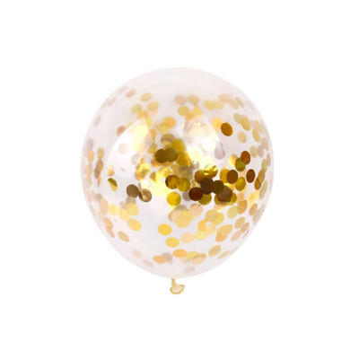 

1Pc 12-inch Transparent Magic Latex Balloon Sequins Confetti Balloon Party Wedding Supplies