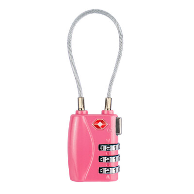 

〖Follure〗3-Dial Combination TSA Luggage Padlock Case Travel Suitcase Wire Customs Lock