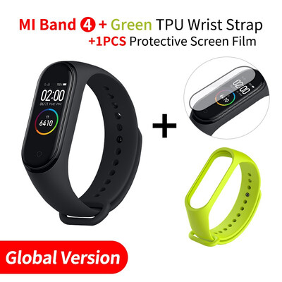 

2019 Original Xiaomi Mi Band 4 band3 Smart Color Screen Bracelet Heart Rate Fitness 135mAh Bluetooth50 50M Swimming Waterproof