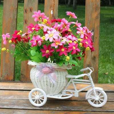 

Tricycle Bike Design Flower Basket Storage Container Plant Weddding