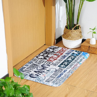 

Carpet Doormat Mat American Style Bath Rug Non-Slip Doormat Welcome Floor Mats Carpet