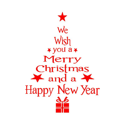 

Tailored Merry Christmas Window Wall Sticker Decals Santa Claus Xmas Tree Home Decoration