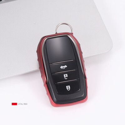 

Soft TPU Car Key Case For AT Toyota Camry Highlander Prado Corolla RAV4 Car Key Cover Shell Car Keychain