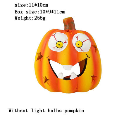 

New Hot Halloween Shining Ceramic Pumpkin Lights Flashing Toys Bar Hall Decoration Props Dolls