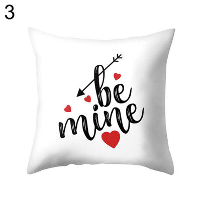 

Romantic Love Heart Letter Pillow Case Cushion Cover Sofa Bed Car Office Decor