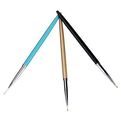 

〖Follure〗3pcs Nail Art Design DIY Acrylic Drawing Painting Striping UV Gel Pen Brush Set