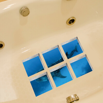 

〖Follure〗6pcsNew Bath Tub Shower Stickers PVC Decals Applique Anti Skid Mural Home Decor