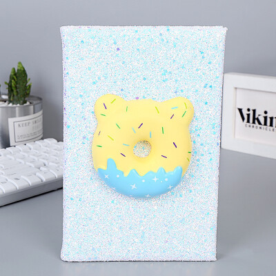 

Siaonvr Slow Reboun d Notebook 3D Cartoon A5 Sequin Diary Portable Diary Notepad