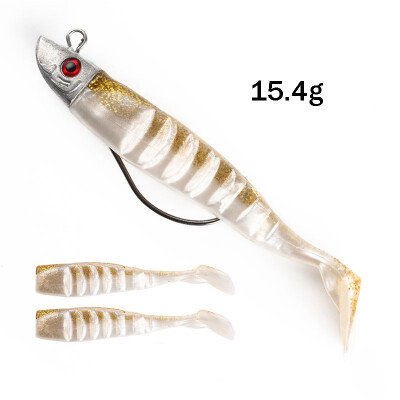 

New Soft Jig Fish Lead Head Fishing Lure 100mm154g 120mm26g Jigging Soft Bait Fishing Tackle For Ice Fishing Saltwater Fresh