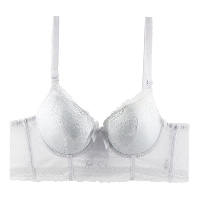 

Toponeto New Women Thickening And Gathering Big Bra 6-Row Lace Sexy Bra With Underwear