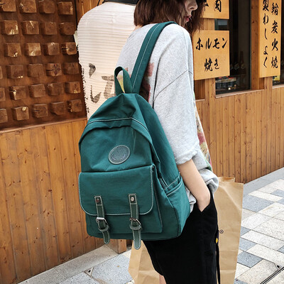 

New 2019 fashion simple large capacity backpack mens backpack high school student bag female Korean version of the backpack