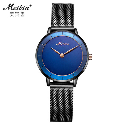 

Meibin authentic ladies watch waterproof fashion models female vibrato with the same paragraph net red watch female simple qu