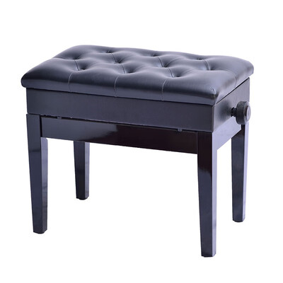 

Adjustable Piano Bench Padded Wooden Seat Stool With Storage
