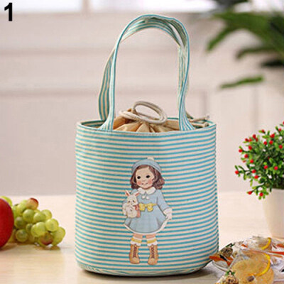 

Cute Girl Print Thermal Insulated Lunch Storage Cooler Case Pouch Lunch Box