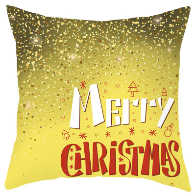 

Tailored Merry Christmas Short Plush Pillowcase Sofa Pad Set Home Decoration 18x18 Inch