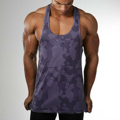 

Fashion Men Gym Clothing Bodybuilding Stringer Vest Tank Top Muscle Shirt