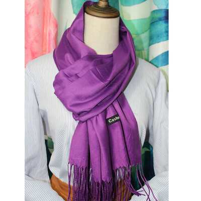 

Pashmina Cashmere Scarf Shawl Wrap Plain Stole Silk Soft Women Men Wool Warm Sol