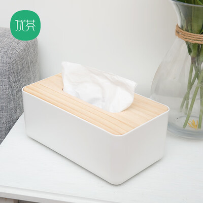 

Youfen simple bamboo wooden tissue box creative living room bedroom paper towel pumping paper tray desktop rectangular small storage box