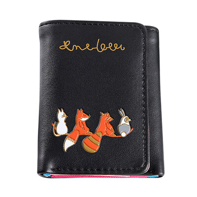 

Maison Fabre Wallet Women Simple Fox Cat Short Beautiful Wallet Coin Purse Card Holders Handbag Package Wallet For Credit Cards