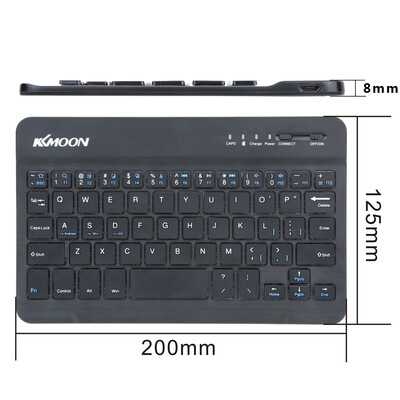 

KKmoon 59 Keys Ultra Slim Thin Mini BT 30 Keyboard for iOS for Android for Windows PC Tablet Smartphone