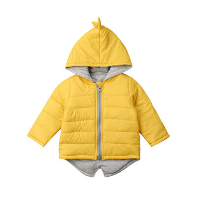 

Kids Baby Boys Girls Dinosaur Hooded Coat Jacket Winter Toddler Thick Outwear