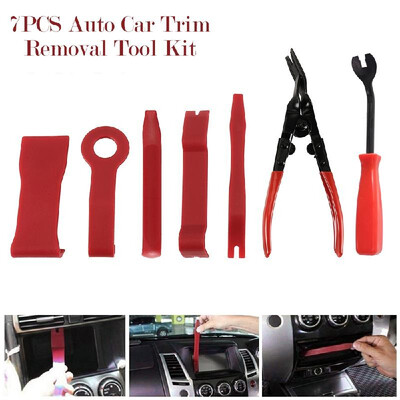 

7pcs Auto Car Trim Removal Tools Door Panel Removal Tool Kit for Auto Upholstery Fastener Clip Plier Repairing Set Dash Panels Ins