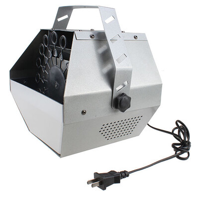 

30W Automatic Mini Bubble Maker Machine Auto Blower For WeddingBarParty Stage Show Silver