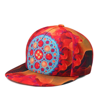 

NUZADA 3D Printing Caps Men Women Couple Hip Hop Cap Spring Summer Autumn High Quality Cotton Material Punk