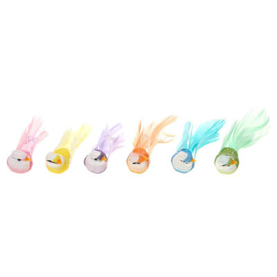 

6pcsSet Lifelike Beads Simulation Foam Mini Birds Model Miniature Ornament