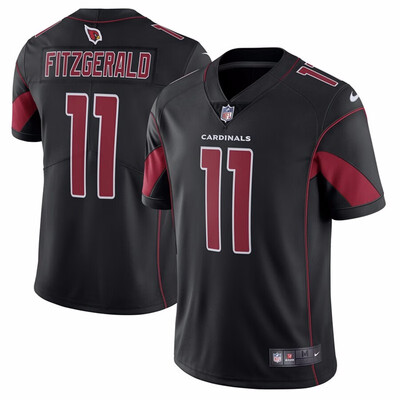 

Nike NFL Mens Arizona Cardinals Larry Fitzgerald Black Vapor Untouchable Color Rush Limited Player Jersey