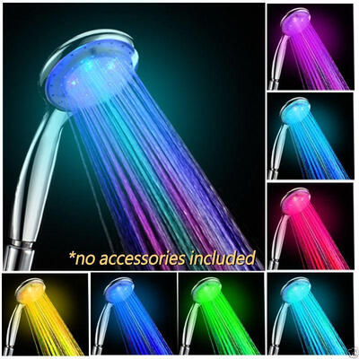 

Colorful Shower Head Home Bathroom 7 Colors Changing LED Shower Water Glow Lights Spray