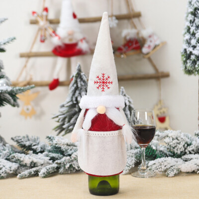 

Tailored Merry Christmas Santa Wine Bottle Bag Cover Xmas Festival Party Table Decor Gift