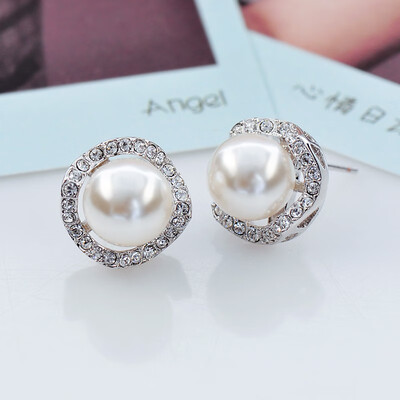 

Fashion temperament earrings pearl ear jewelry