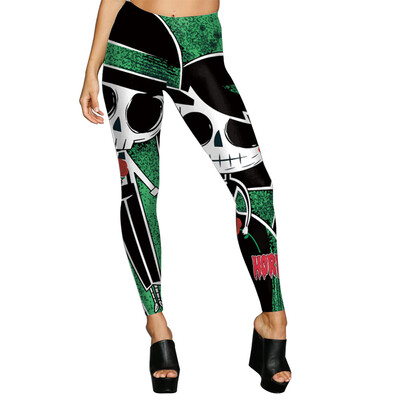 

Tailored Women Happy Halloween Casual Printed Yoga Gym Stretchy Sports Pants Trousers