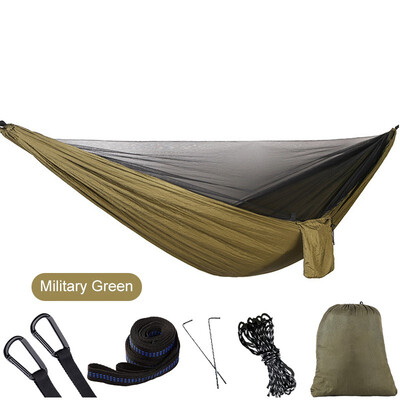 

Portable Hammock singlesDouble Person Camping Survival Garden Swing Hunting Hanging Sleeping Chair Travel Furniture Parachute Ha