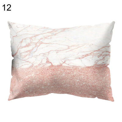 

Fresh Marble Print Pillow Case Cushion Cover Bed Car Cafe Office Decoration