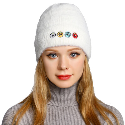 

Tailored Fashion Women Curling Baseball Cap Hat Winter Warm Thickened Knitted Ball Cap